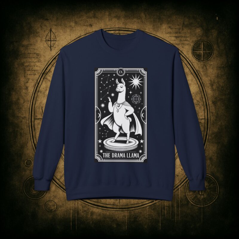 The Drama Llama Tarot Unisex Sweatshirt - Image 34