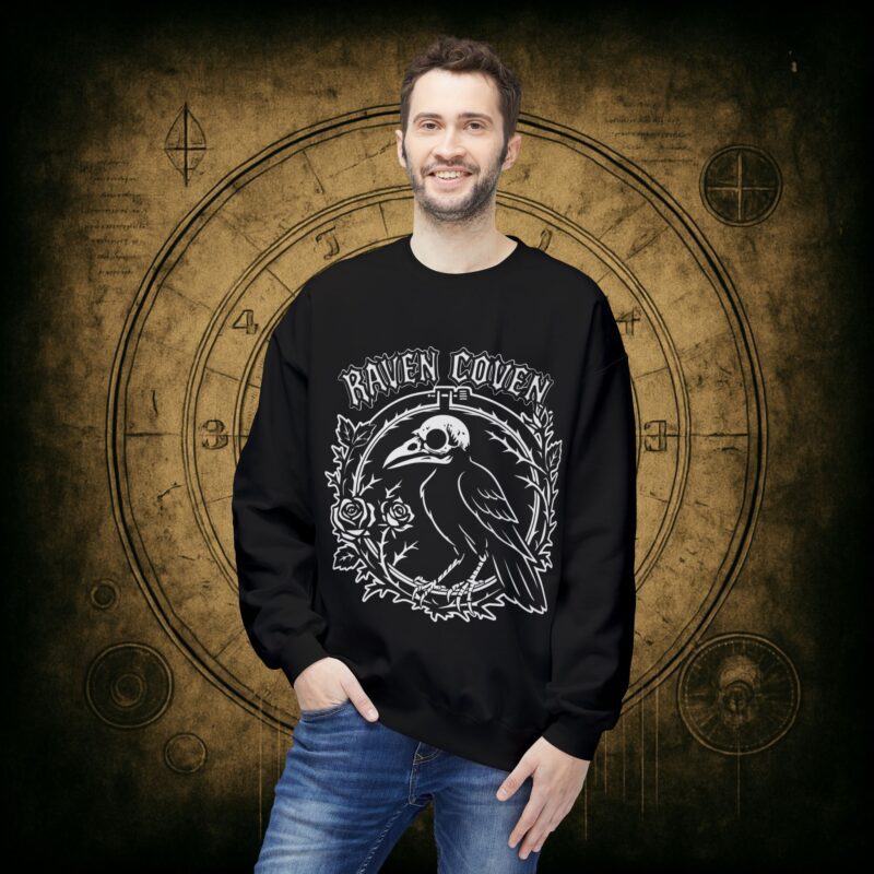 Raven of the Coven Raven Unisex Sweatshirt - Image 3