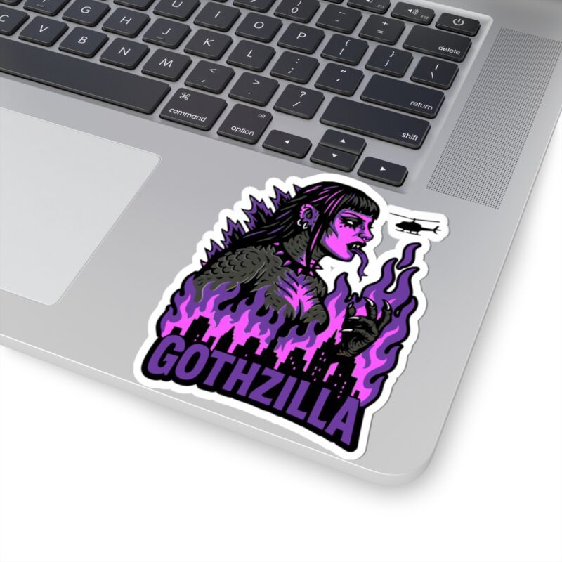 Gothzilla (Purple) Kiss-Cut Sticker - Image 2