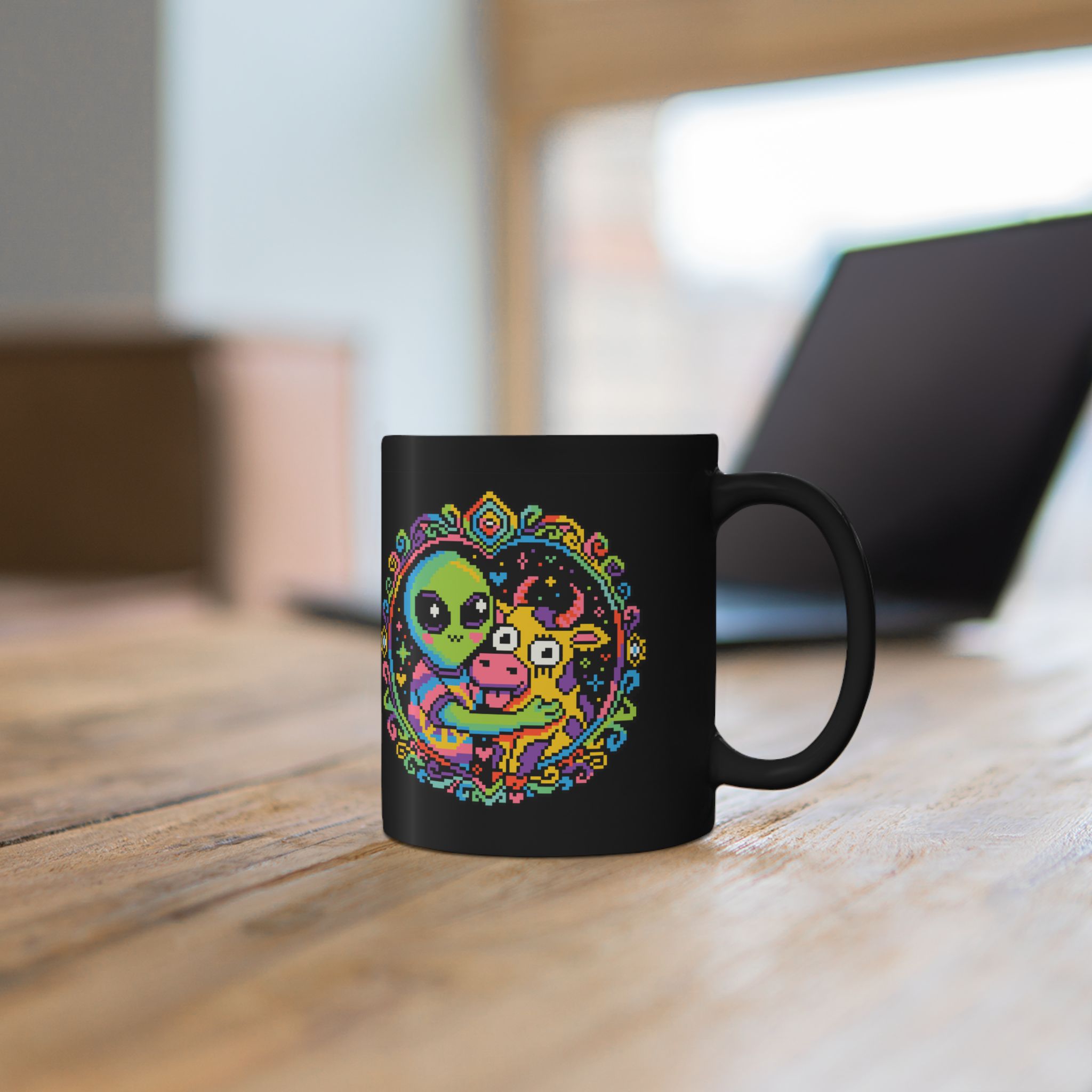 Space Cow Ceramic Mug - Image 6