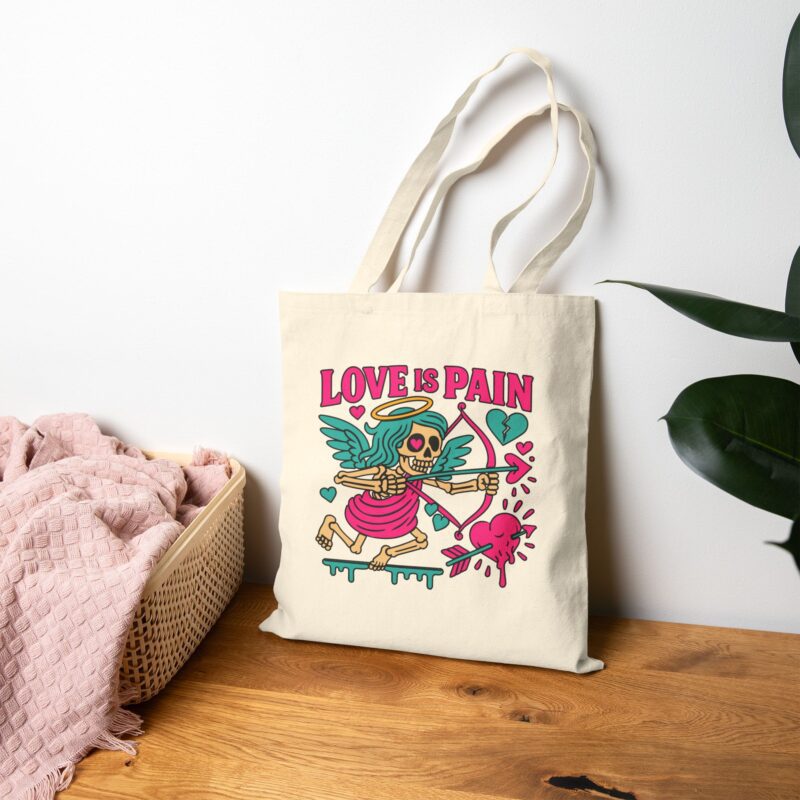 Love Is Pain Tote Bag - Image 6