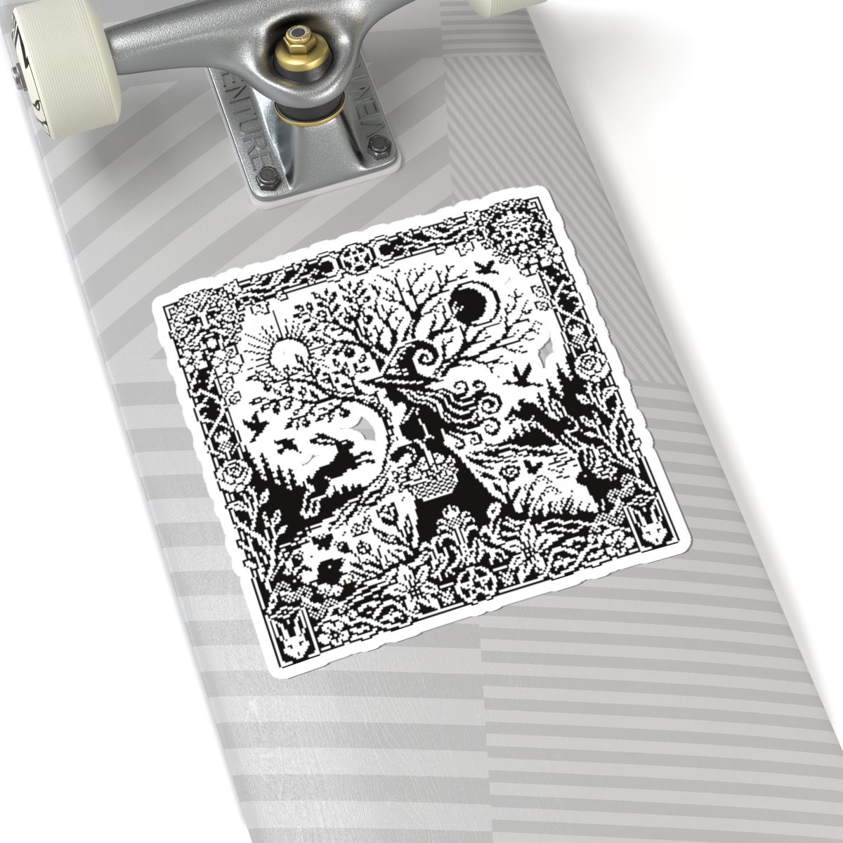 Ostara Witch White Kiss-Cut Sticker - Image 23