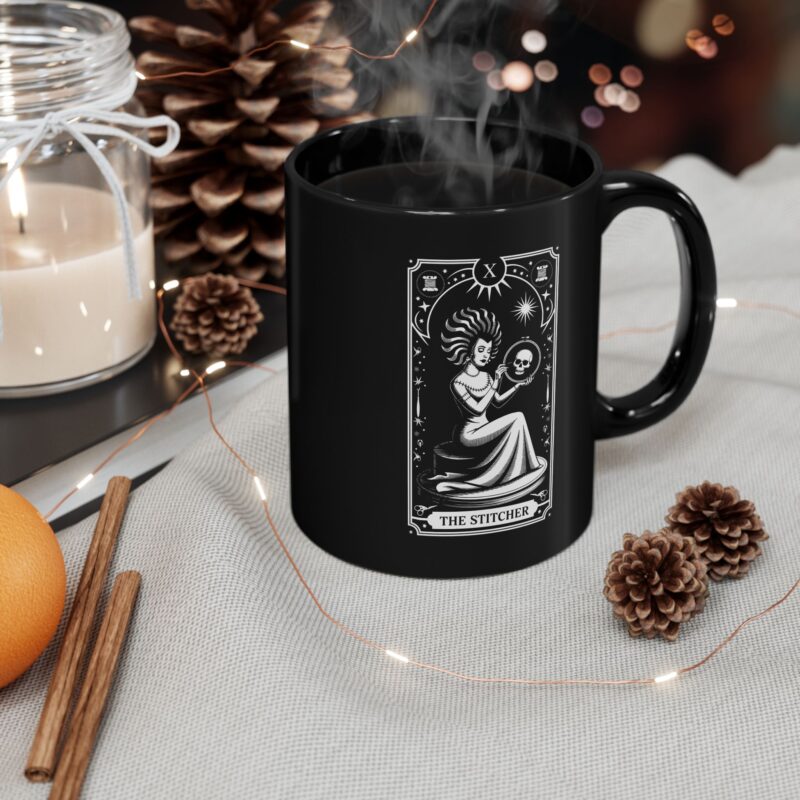 The Stitcher Tarot Ceramic Mug - Image 4