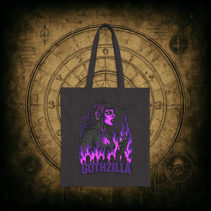 Gothzilla (Purple) Tote Bag
