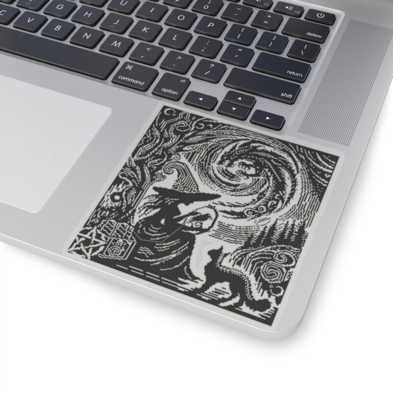Woodcut Stitch Witch Kiss-Cut Sticker - Image 17