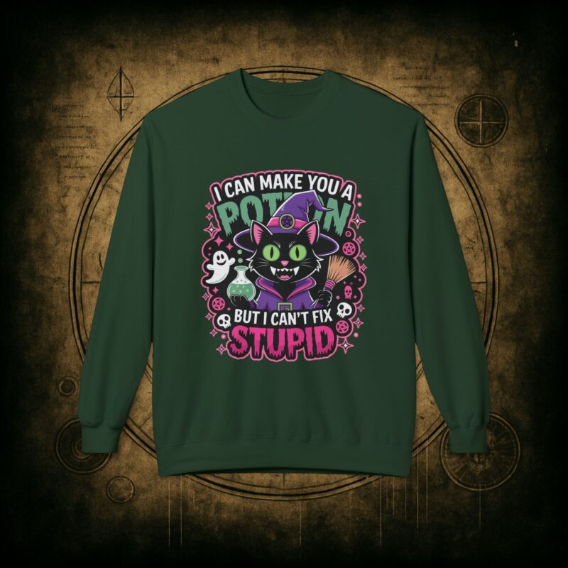 Can’t Fix Stupid Unisex Sweatshirt - Image 16