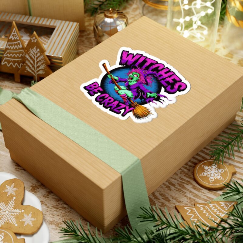 Witches Be Crazy Kiss-Cut Sticker - Image 3