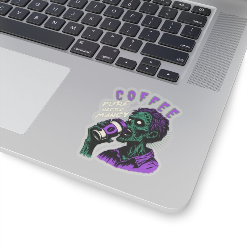 Zombie Coffee Necromancy Kiss-Cut Sticker - Image 11