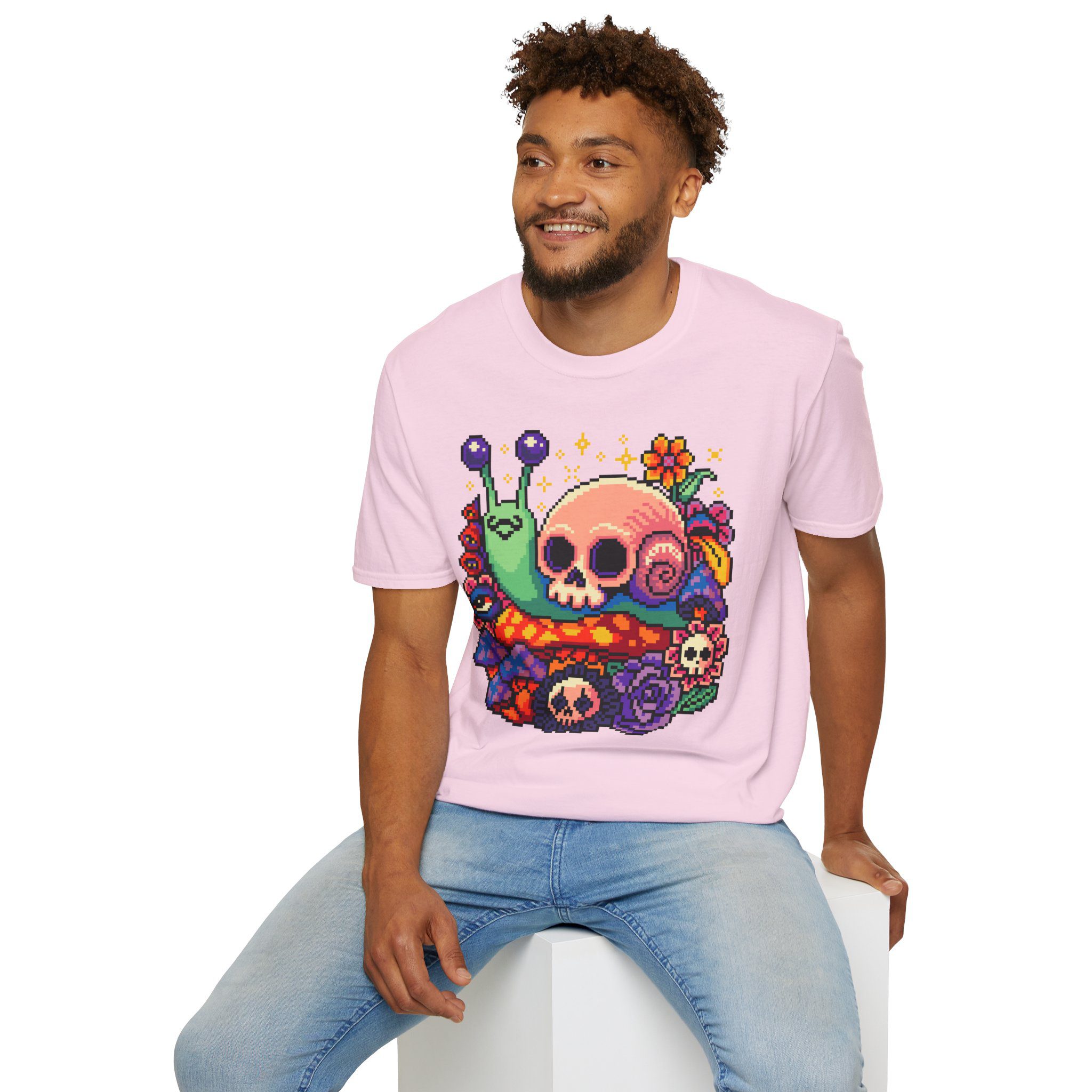 Skull Snail Unisex T-Shirt - Image 77