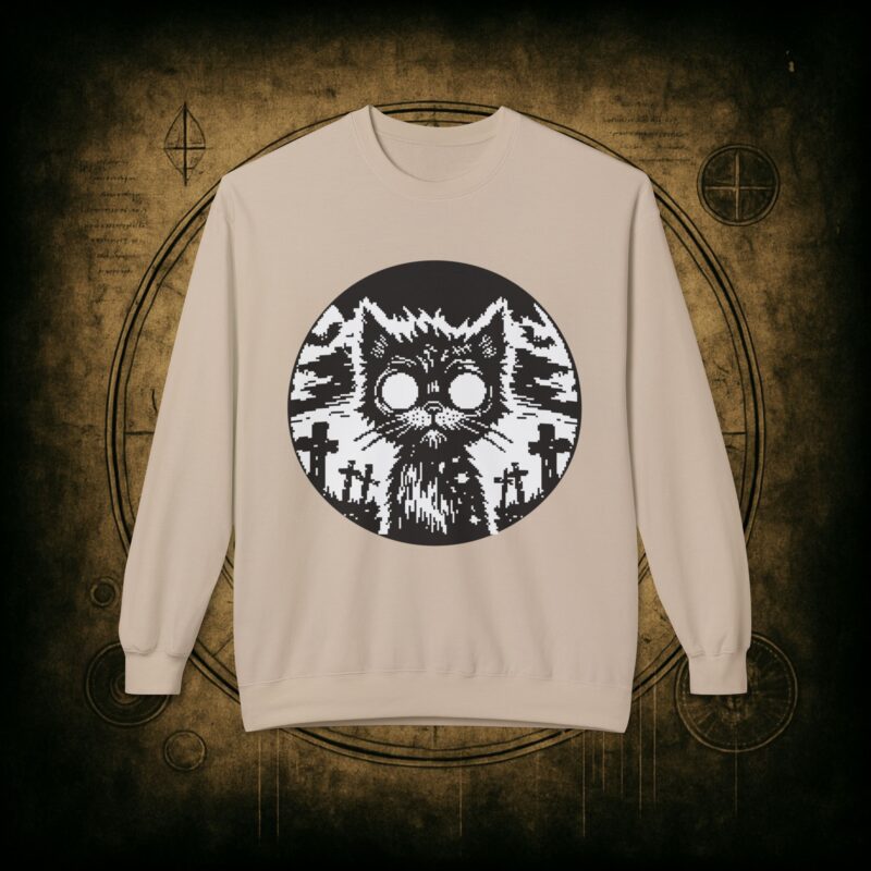 Zombie Cat Unisex Sweatshirt - Image 13