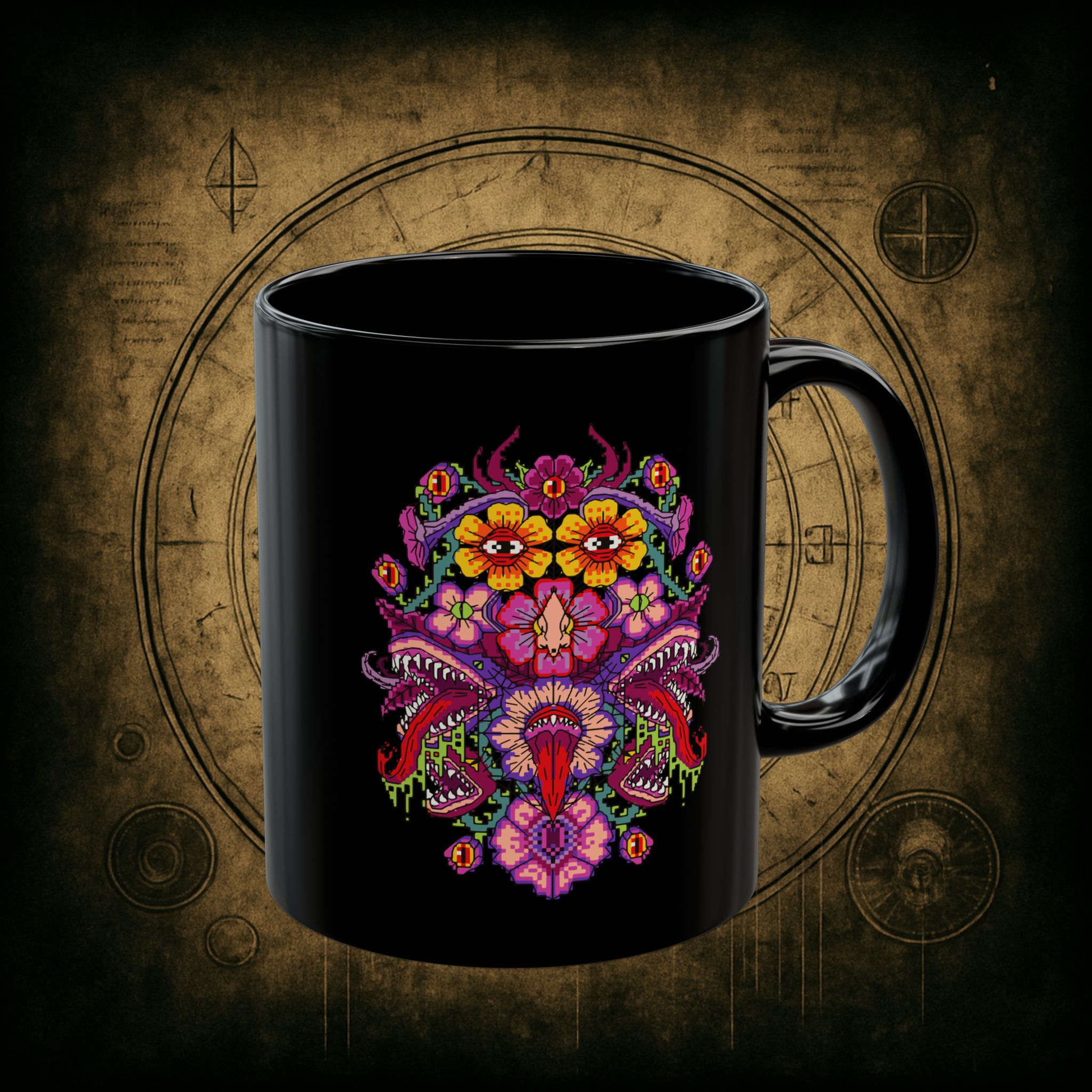 Floral Thornment Ceramic Mug