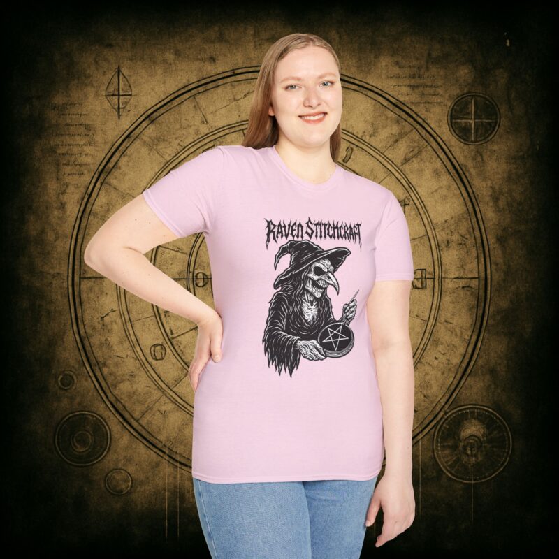 Raven Stitcher Unisex T-Shirt - Image 65