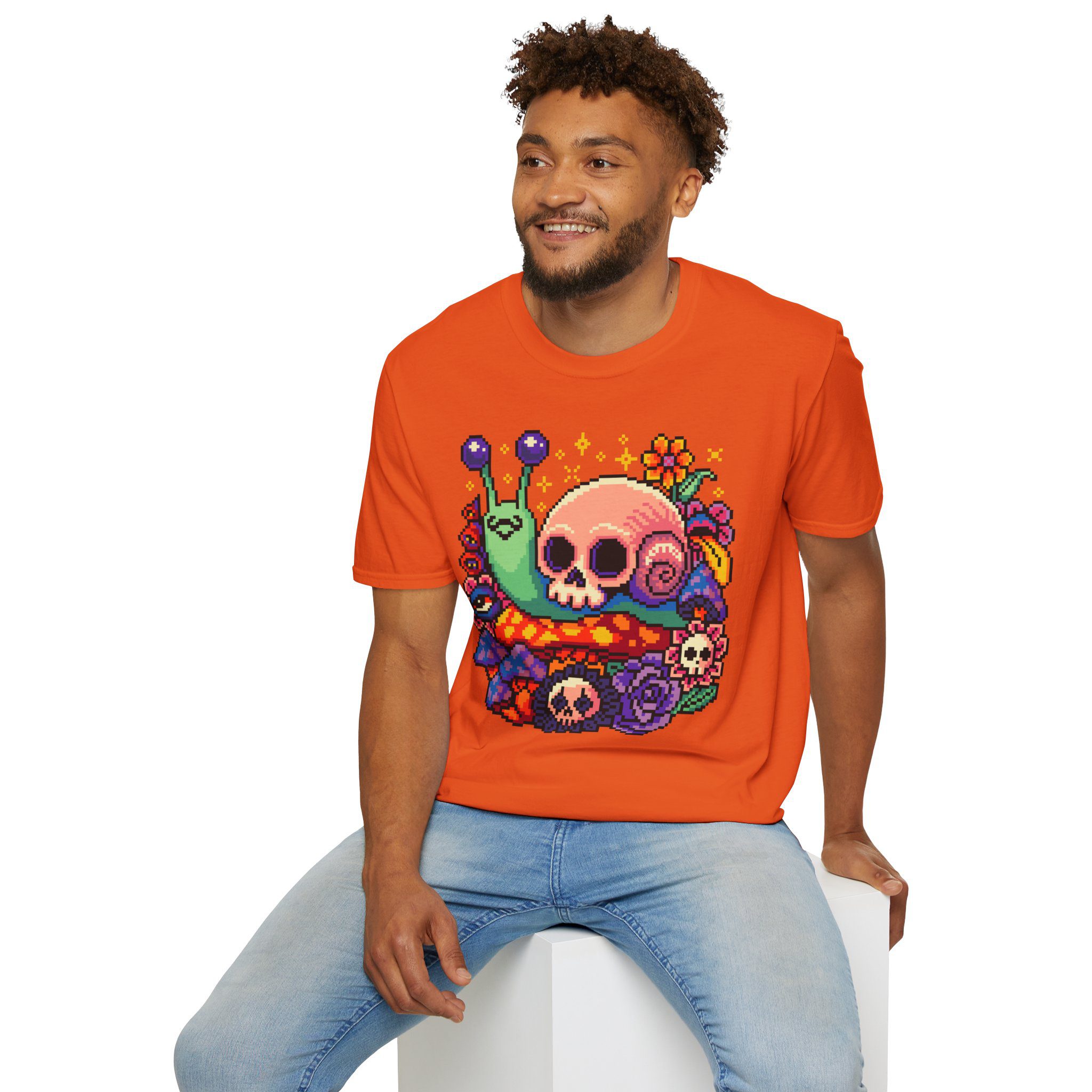 Skull Snail Unisex T-Shirt - Image 29