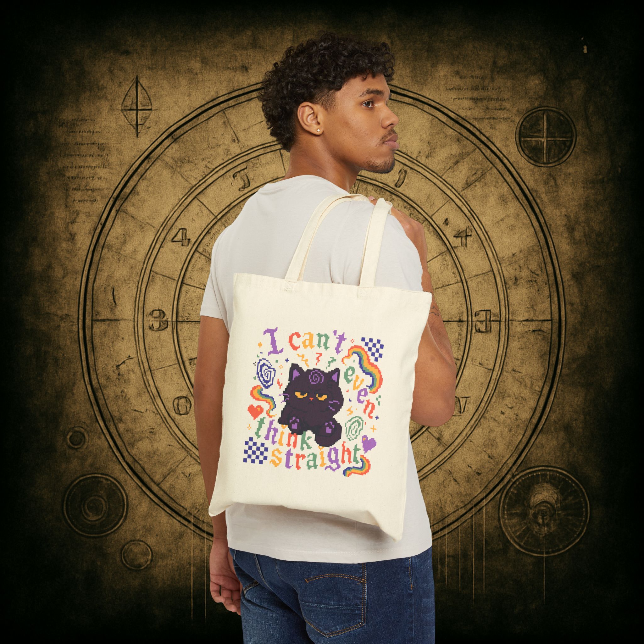 Think Straight Tote Bag - Image 9