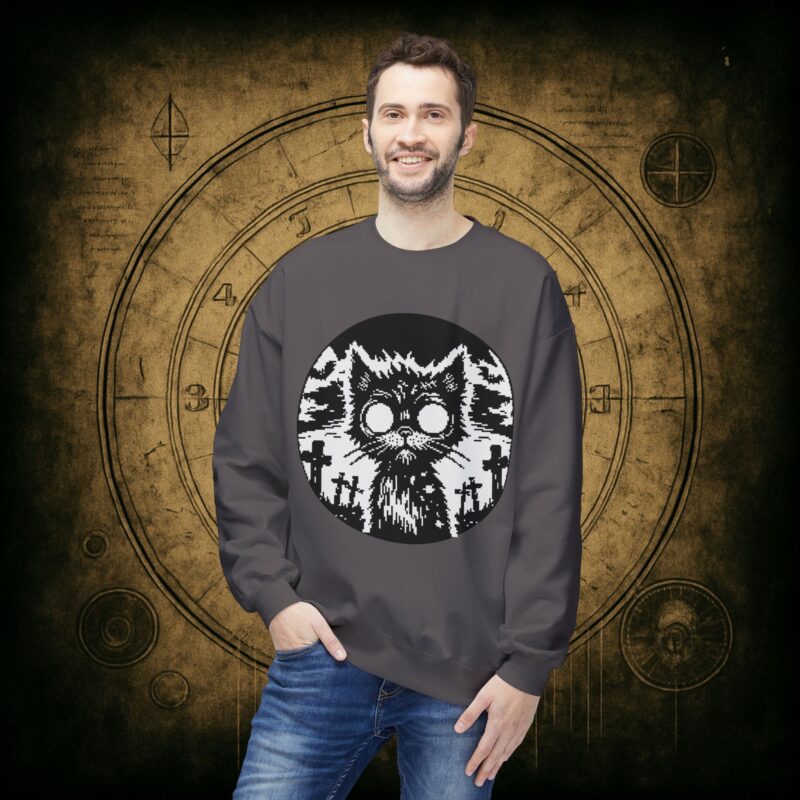 Zombie Cat Unisex Sweatshirt - Image 30