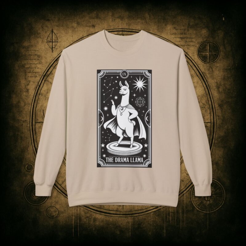 The Drama Llama Tarot Unisex Sweatshirt - Image 13