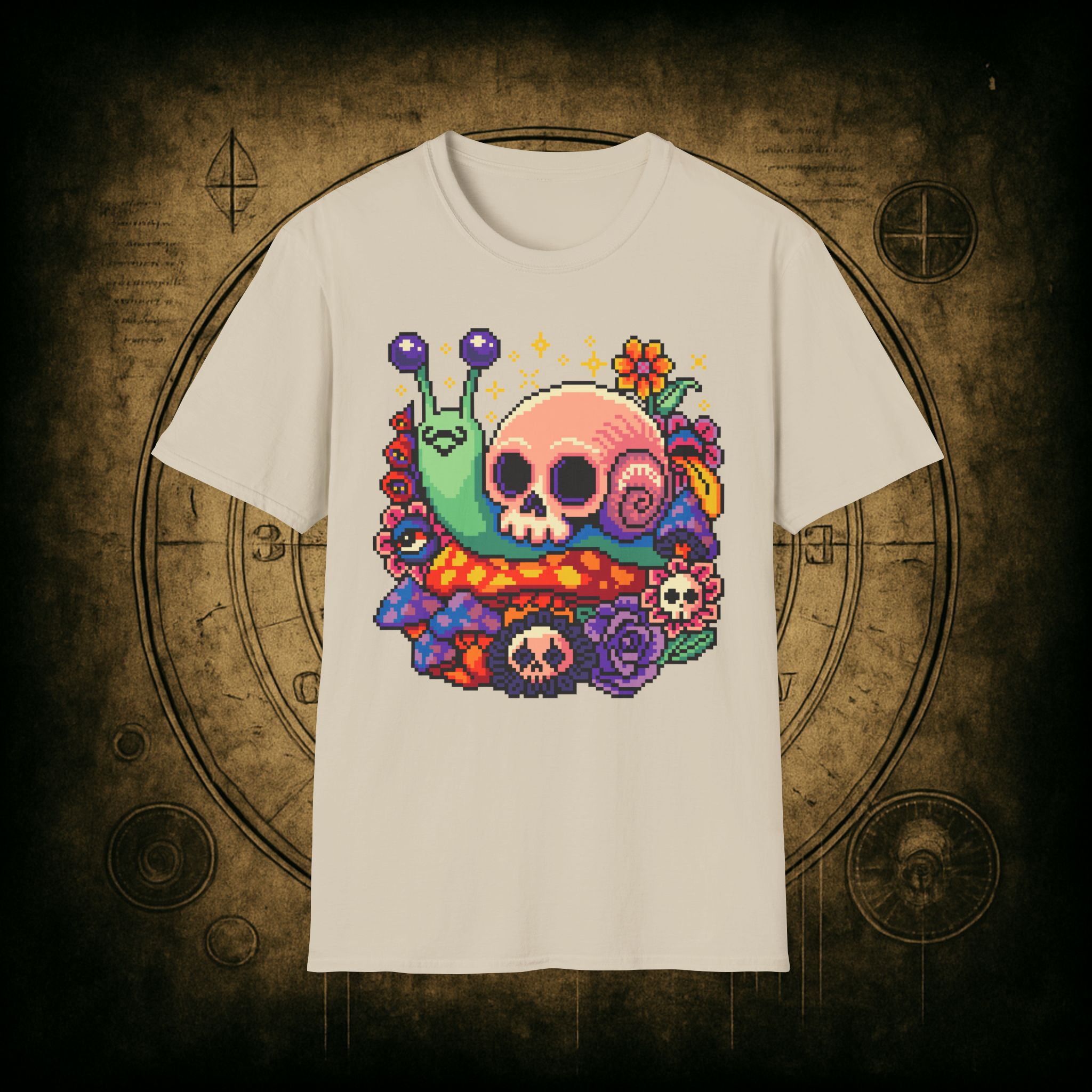 Skull Snail Unisex T-Shirt - Image 37
