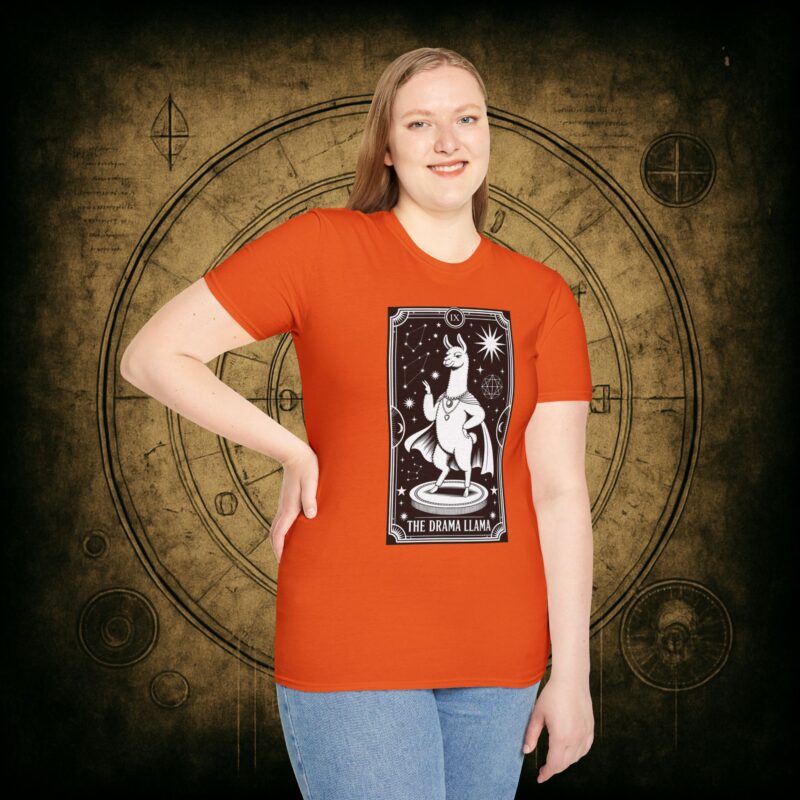 The Drama Llama Tarot Unisex T-Shirt - Image 31
