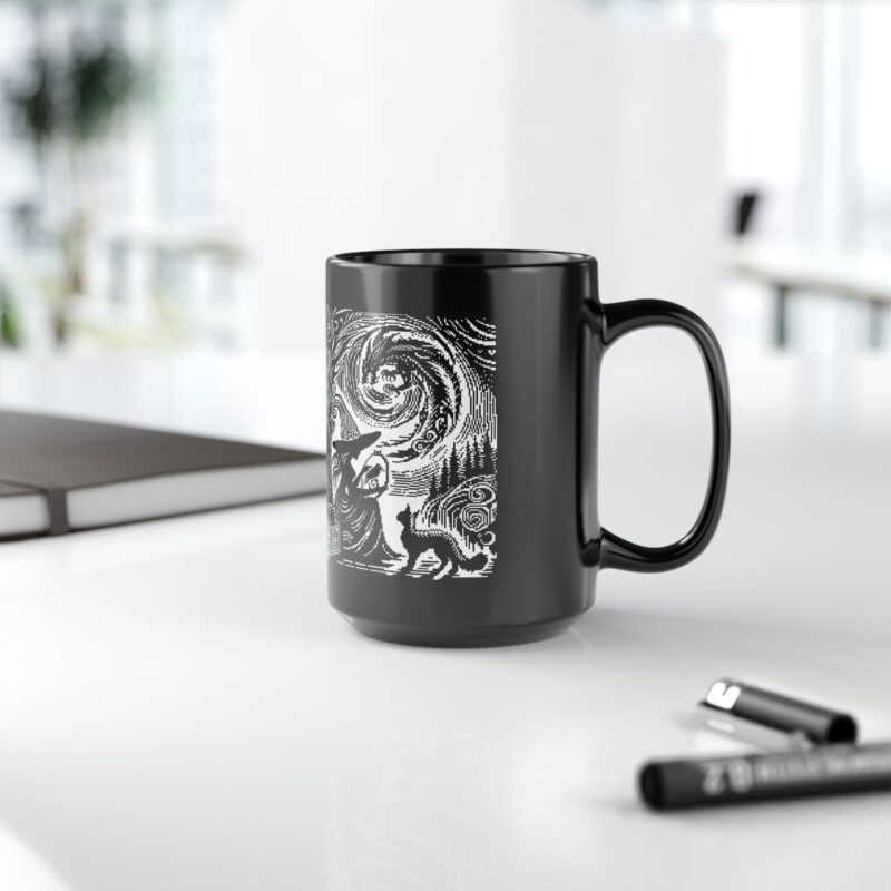 Woodcut Stitch Witch Ceramic Mug - Image 12