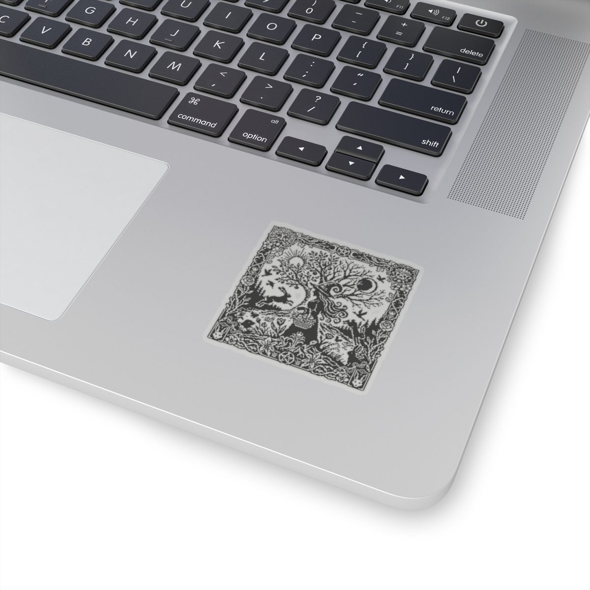 Ostara Witch White Kiss-Cut Sticker - Image 5