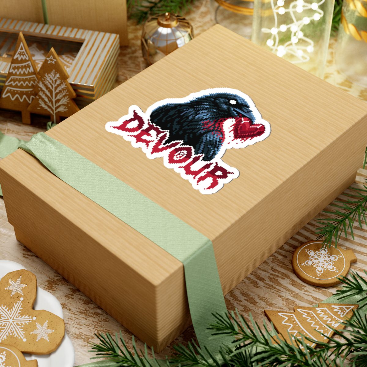 Devour Raven Kiss-Cut Sticker - Image 3