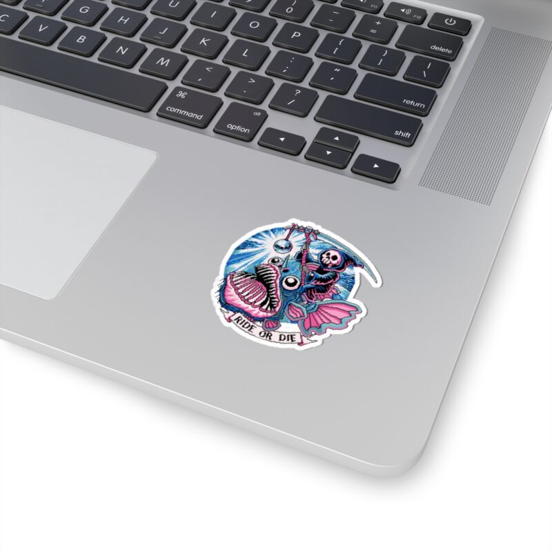 Ride or Die Angler Fish Kiss-Cut Sticker - Image 8