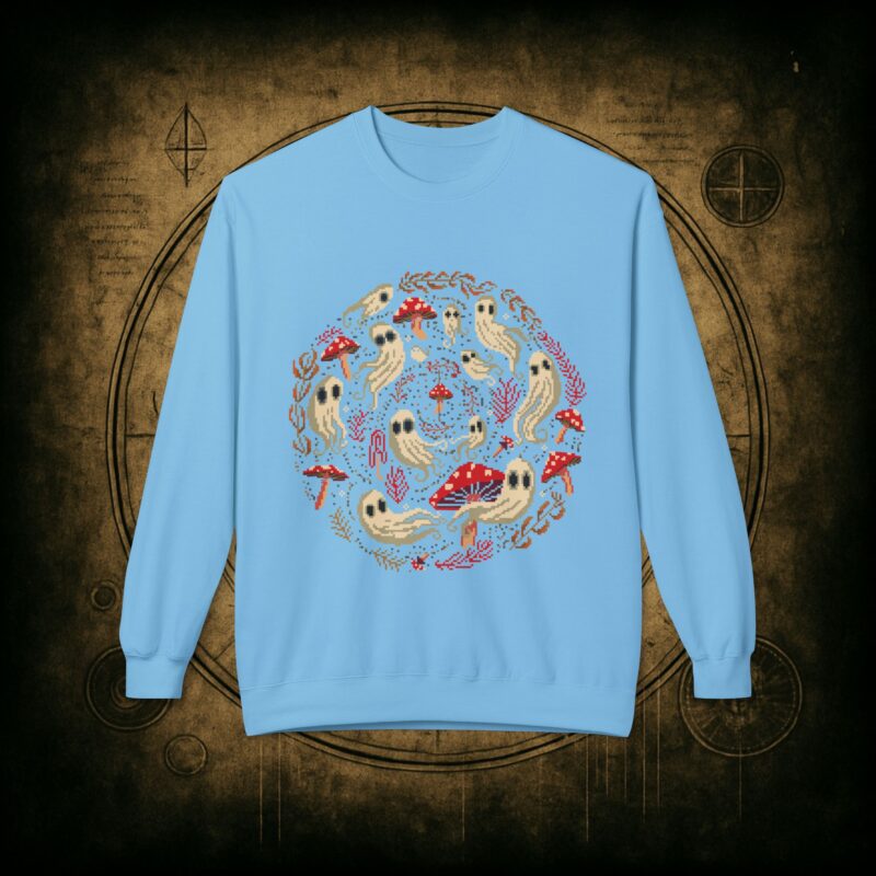 Spiral Mushrooms & Ghosts Unisex Sweatshirt - Image 22
