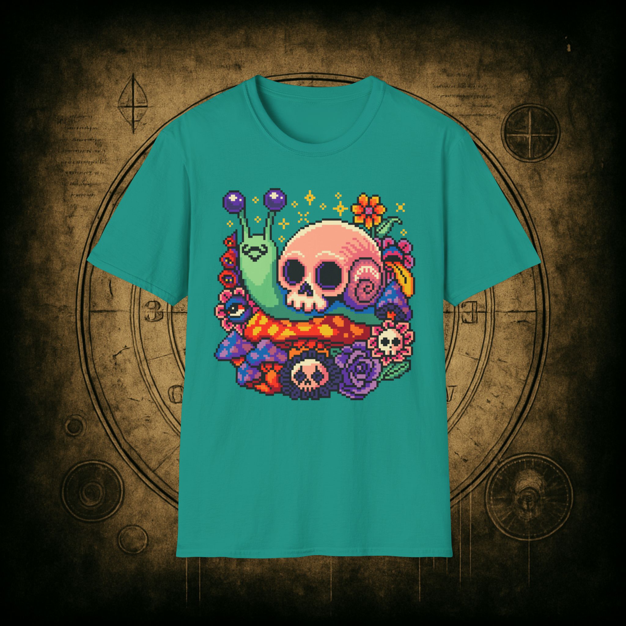 Skull Snail Unisex T-Shirt - Image 55