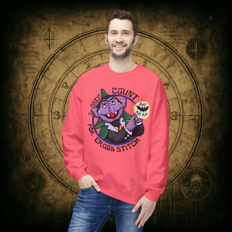 Count for Cross Stitch Unisex Sweatshirt - Image 42