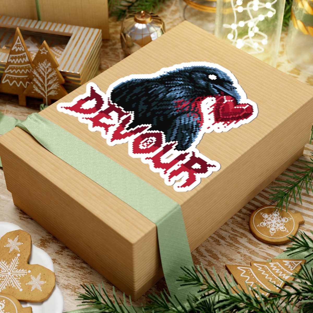 Devour Raven Kiss-Cut Sticker - Image 24
