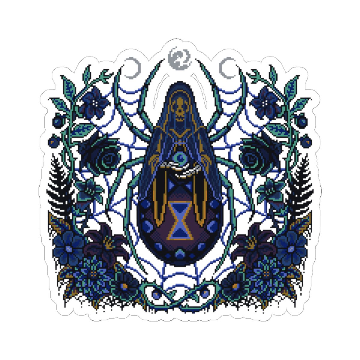 Black Widow Night Kiss-Cut Sticker - Image 22