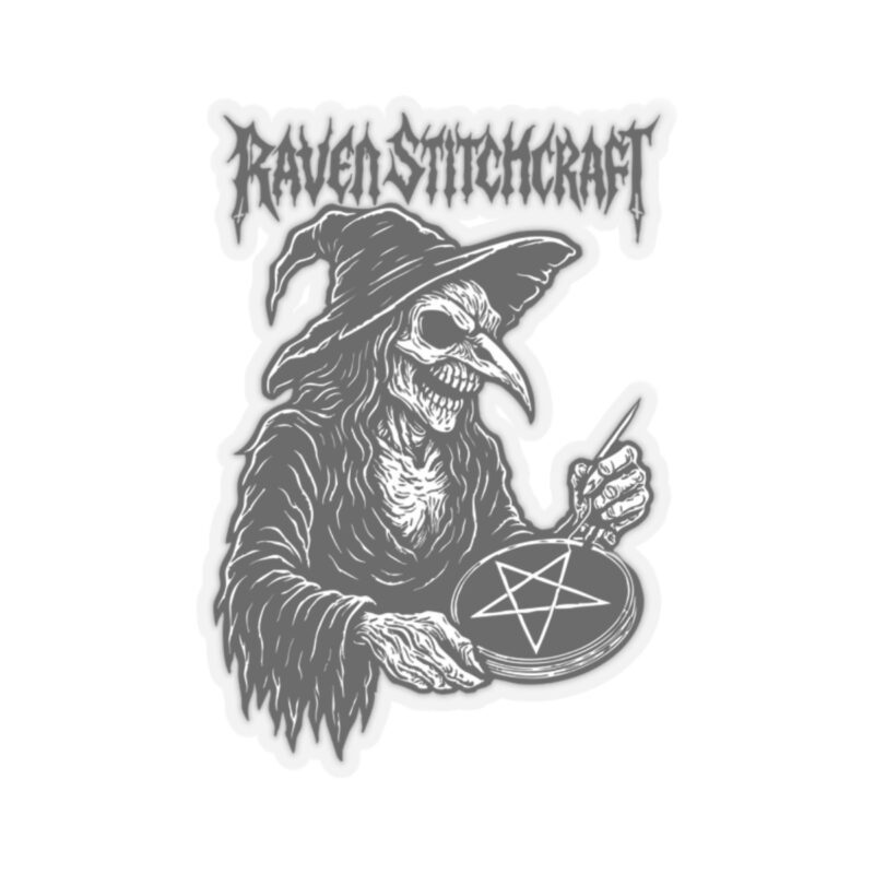 Raven Stitcher Kiss-Cut Sticker - Image 4
