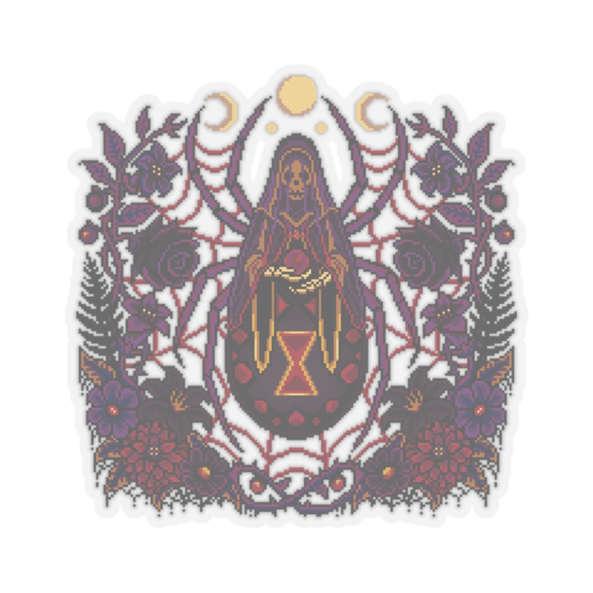 Black Widow Dusk Kiss-Cut Sticker - Image 4