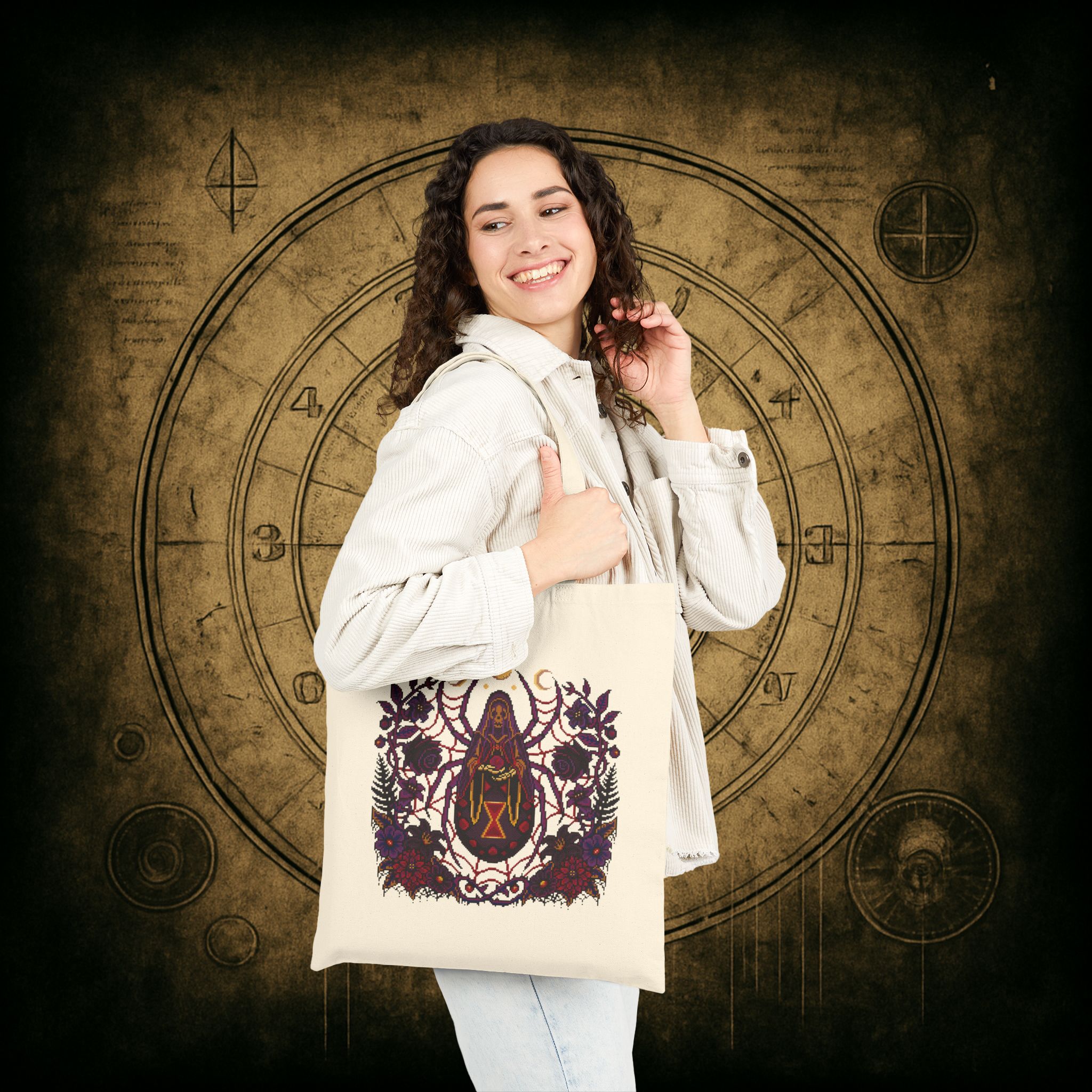 Black Widow Dusk Tote Bag - Image 10