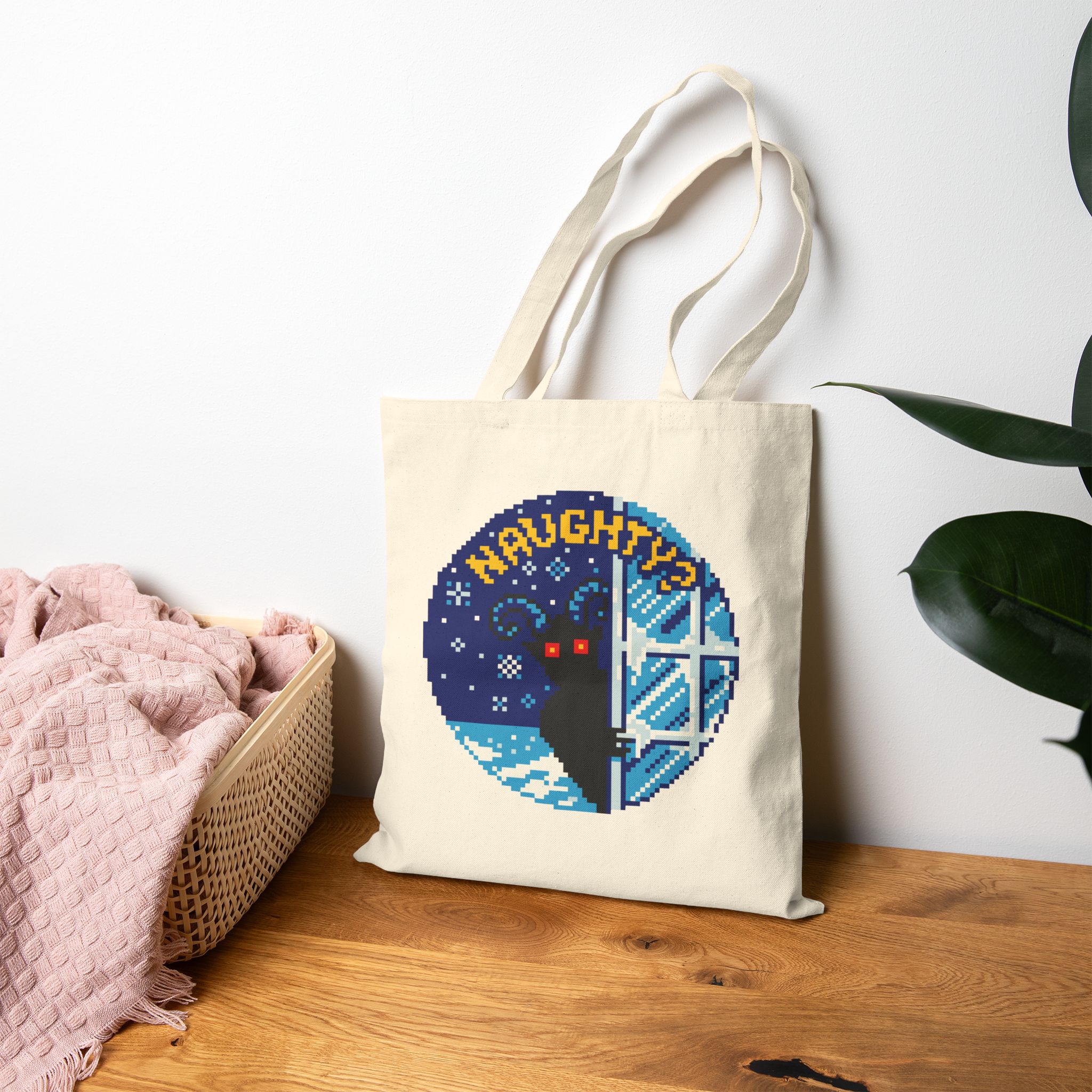 Peeping Krampus Tote Bag - Image 13