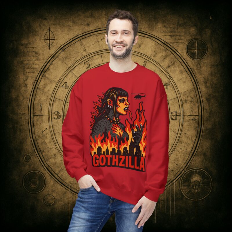 Gothzilla Unisex Sweatshirt - Image 6