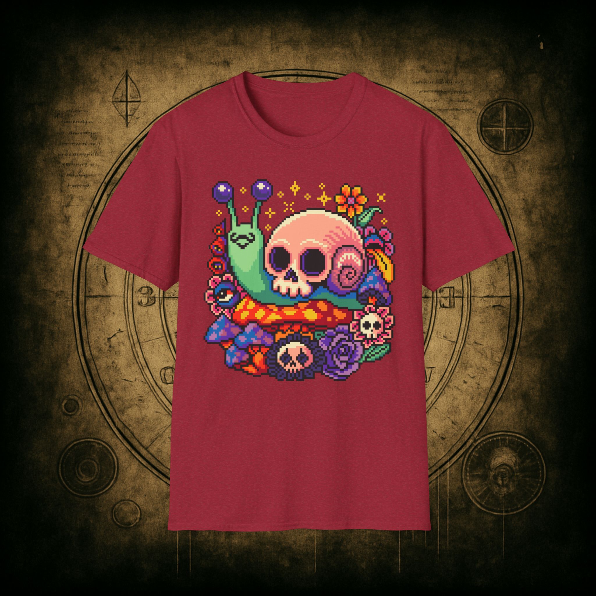 Skull Snail Unisex T-Shirt - Image 18