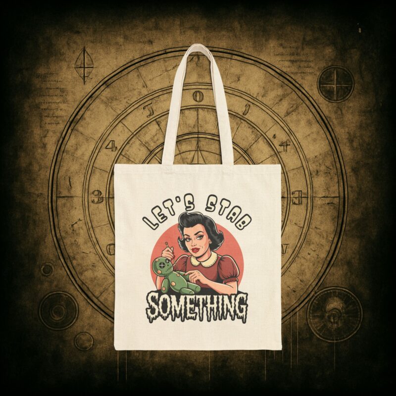 Let’s Stab Something Tote Bag - Image 7