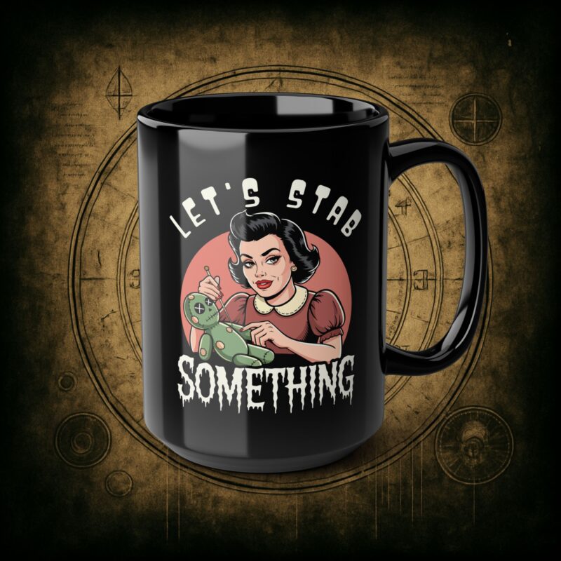 Let’s Stab Something Ceramic Mug - Image 10