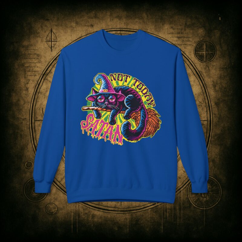 Not Today Satan Cat Unisex Sweatshirt - Image 31