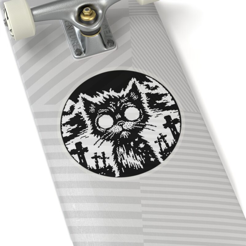 Zombie Cat Kiss-Cut Sticker - Image 20