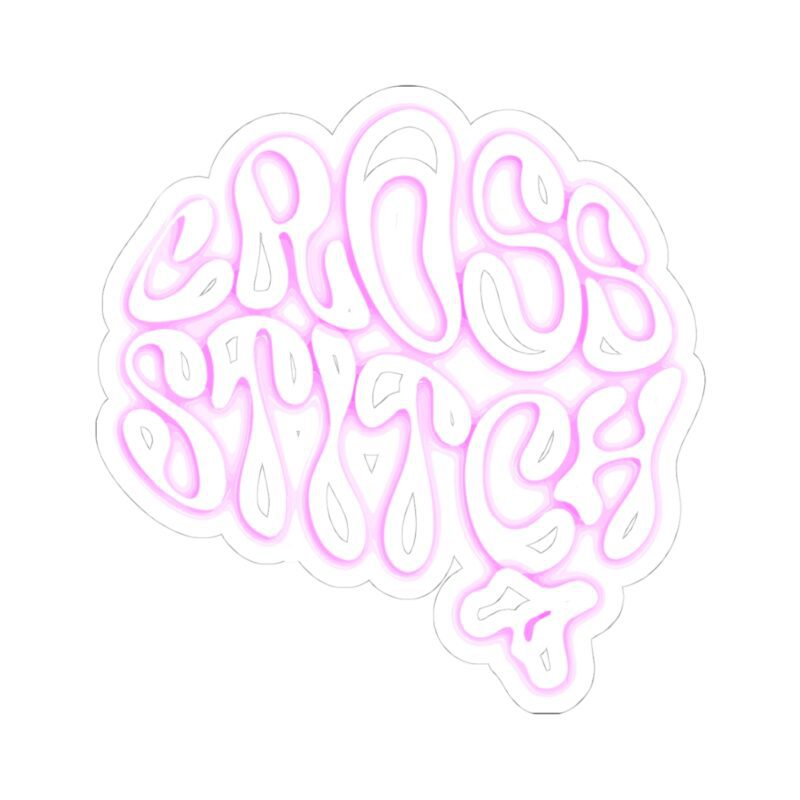 Cross Stitch Mind Kiss-Cut Sticker