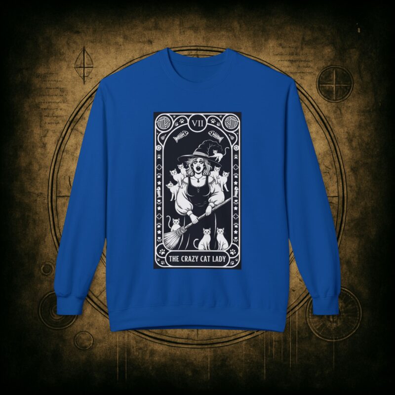 The Crazy Cat Lady Tarot Unisex Sweatshirt - Image 31