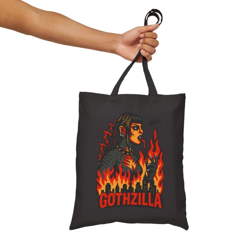 Gothzilla Tote Bag - Image 11