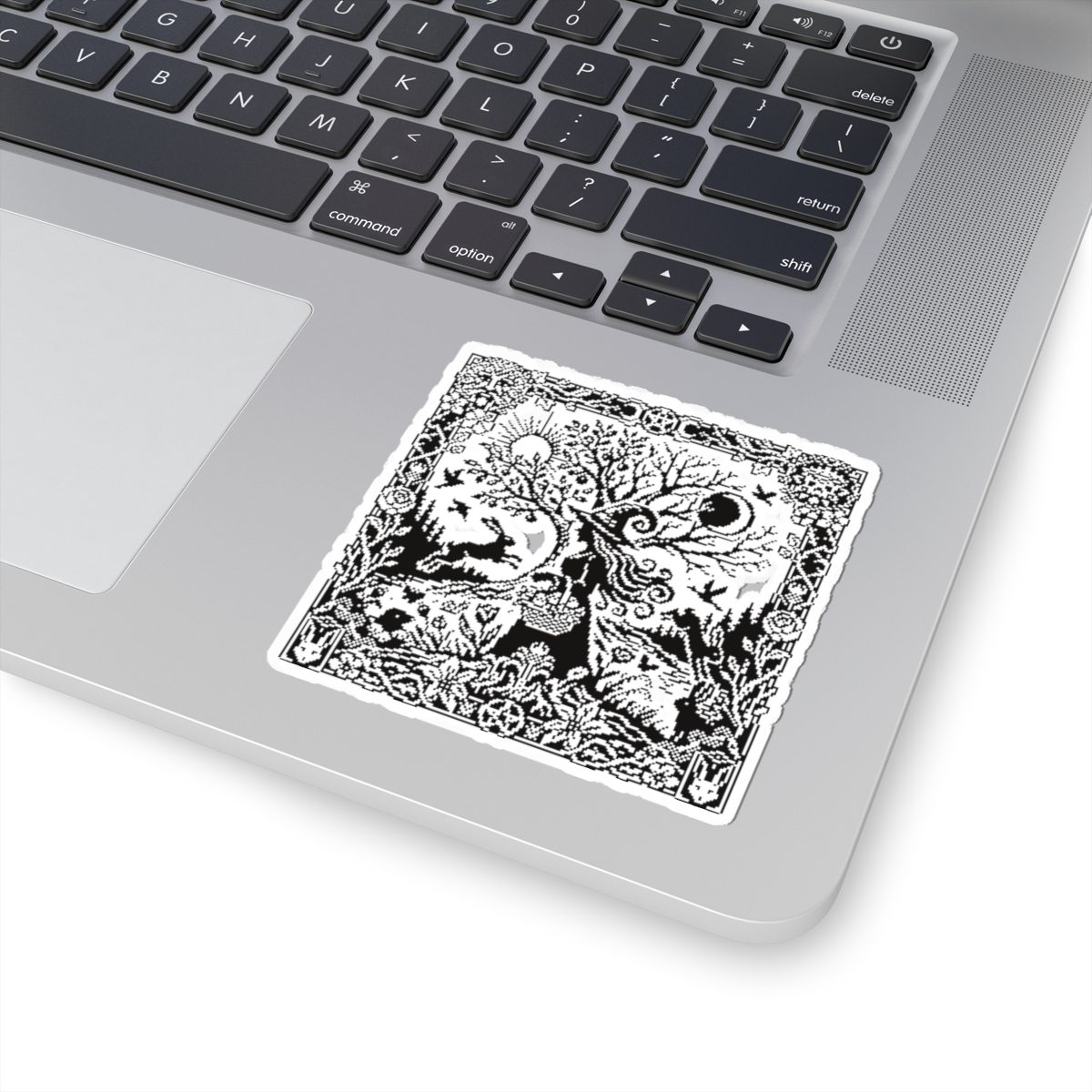 Ostara Witch White Kiss-Cut Sticker - Image 14