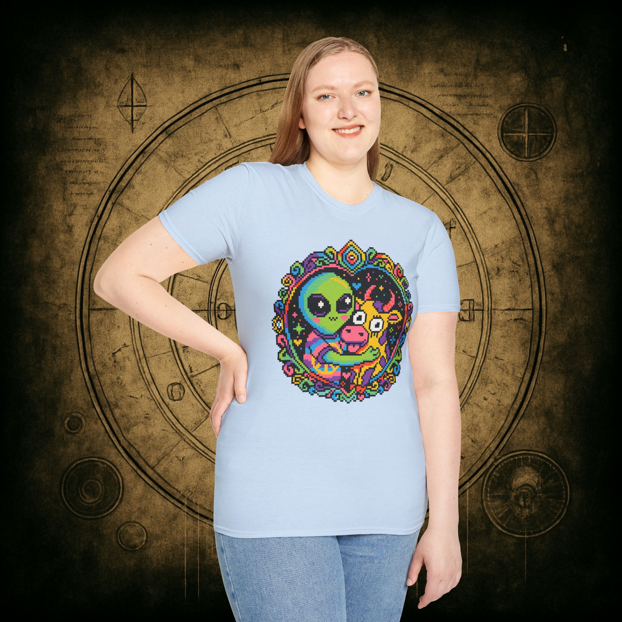 Space Cow Unisex T-Shirt - Image 62
