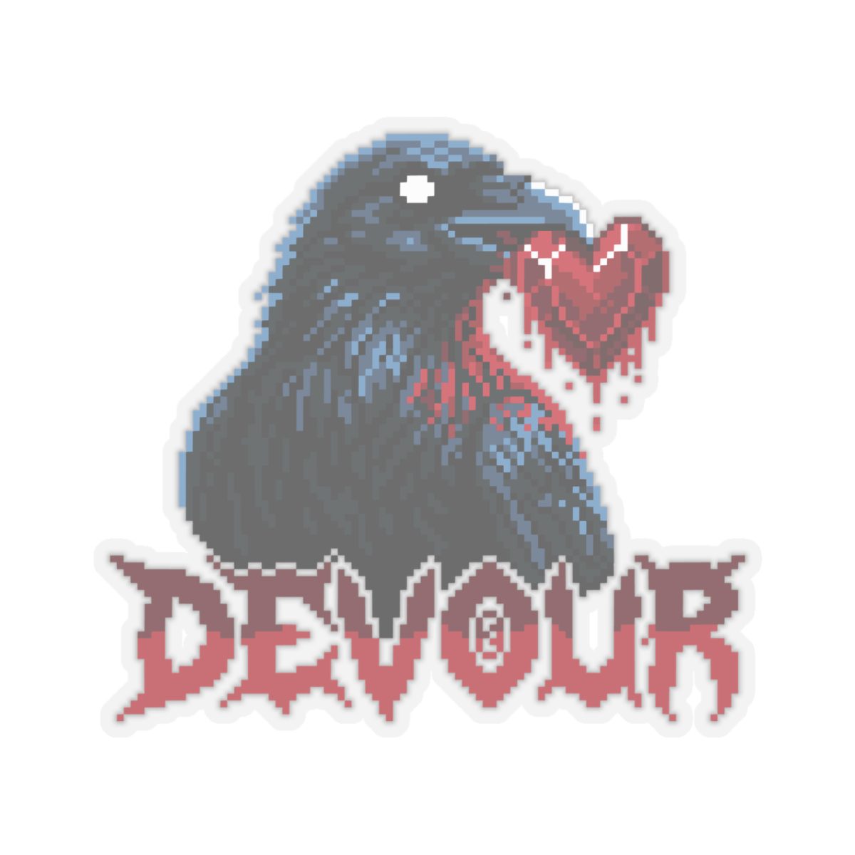 Devour Raven Kiss-Cut Sticker - Image 16