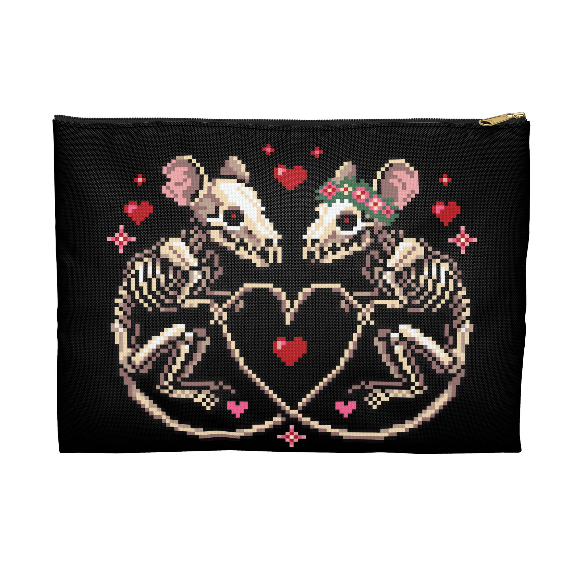 Skeleton Rat Couple Project Bag Project Bag