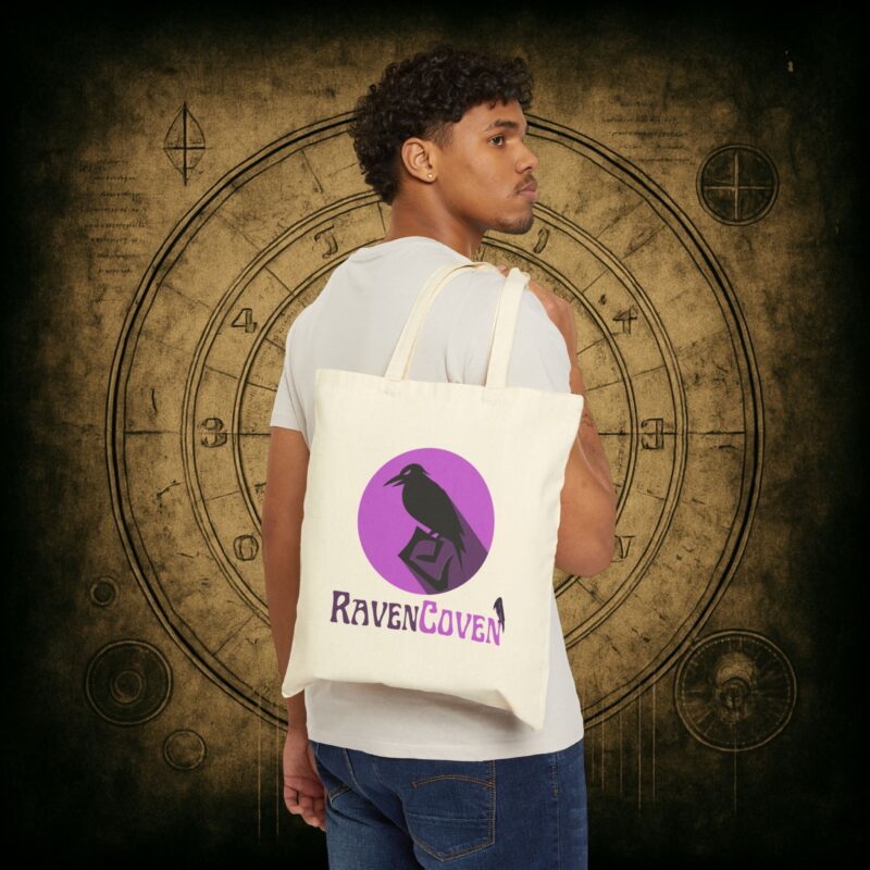 Raven Coven Logo Tote Bag - Image 8