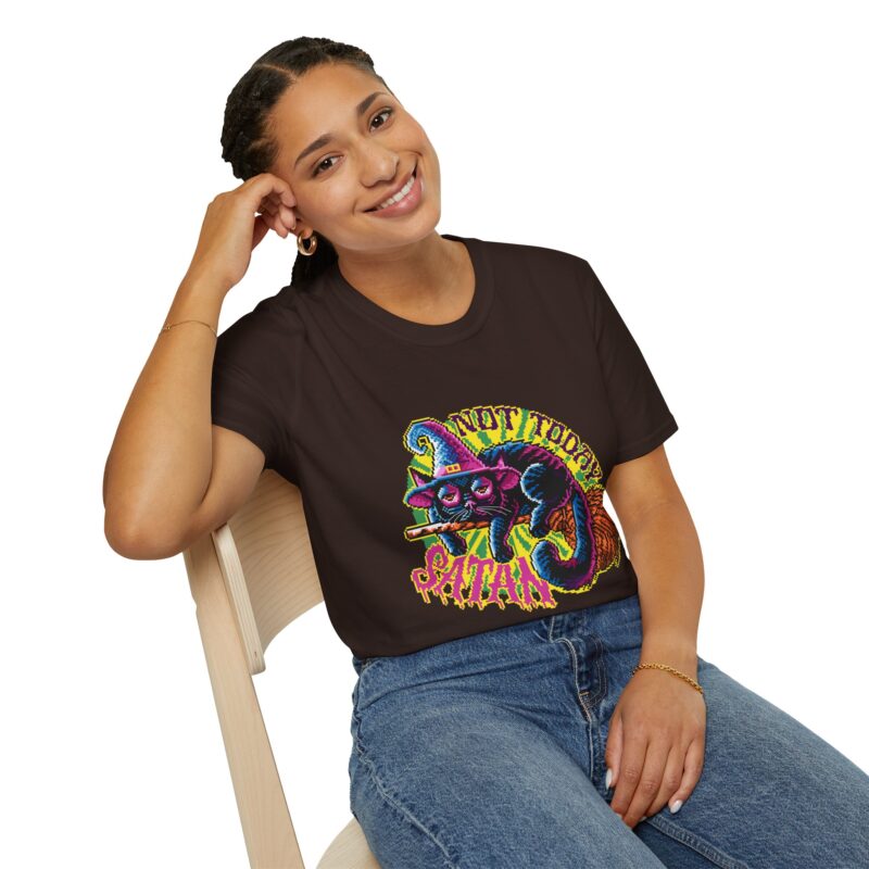 Not Today Satan Cat Unisex T-Shirt - Image 41